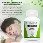 Melatonin 10 MG Healthy Sleep Cycle | Helps Stress & Anxiety Relief | Improve Concentration | Non Habit Forming-60 Vegetarian Tablets