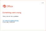 Error code 30169-26 for Office 2019