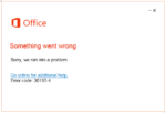 Error code 30180-4 stops office 365/2019/2016 installation