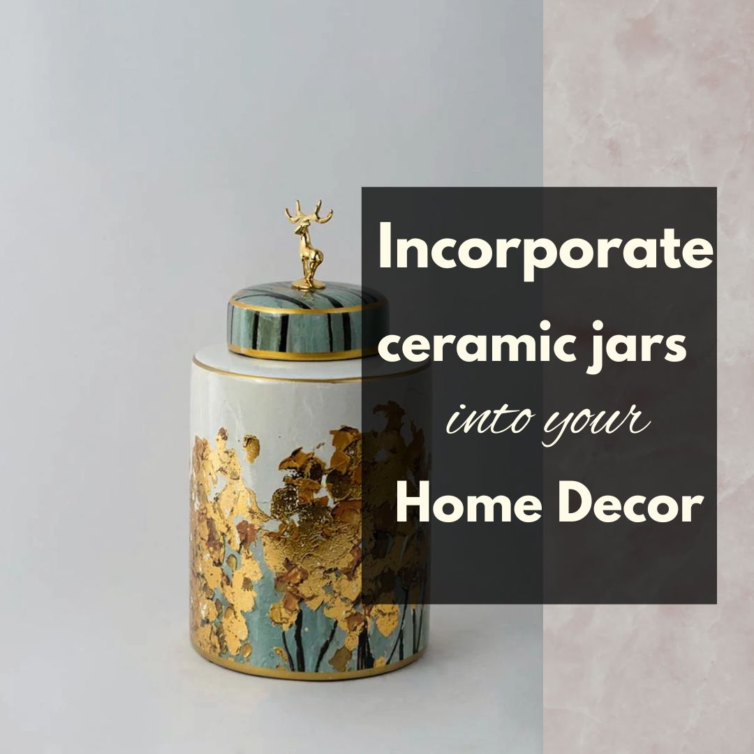 Ceramic jars for home decor