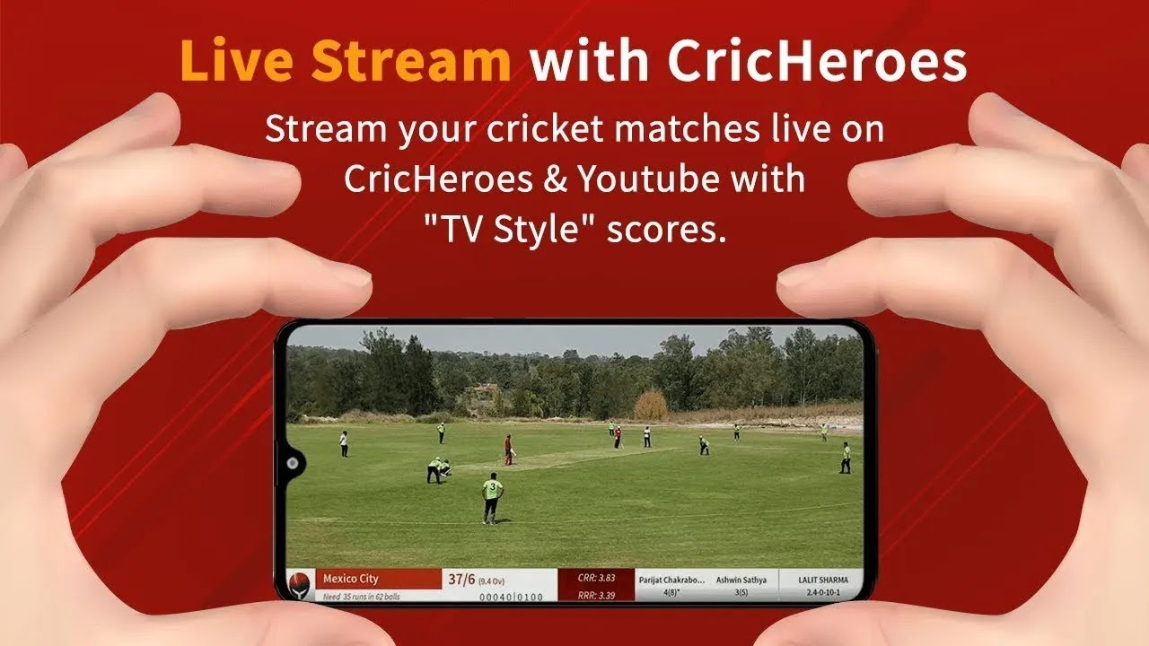 Cricket Tournament live streaming via mobile with CricHeroes