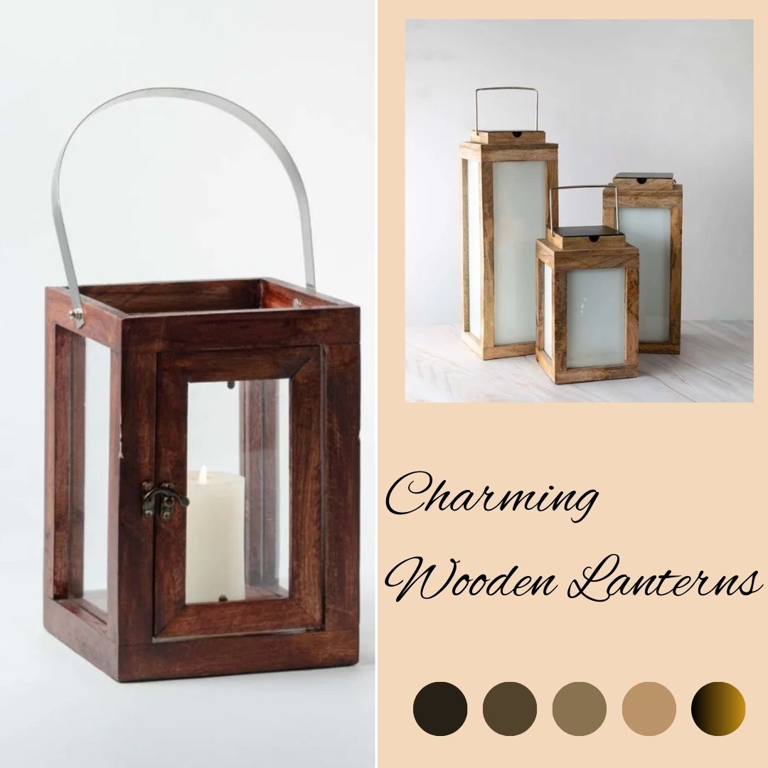 Elegant Wooden Lanterns