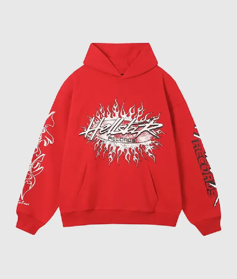 Hellstar Studios Records Hoodie Red