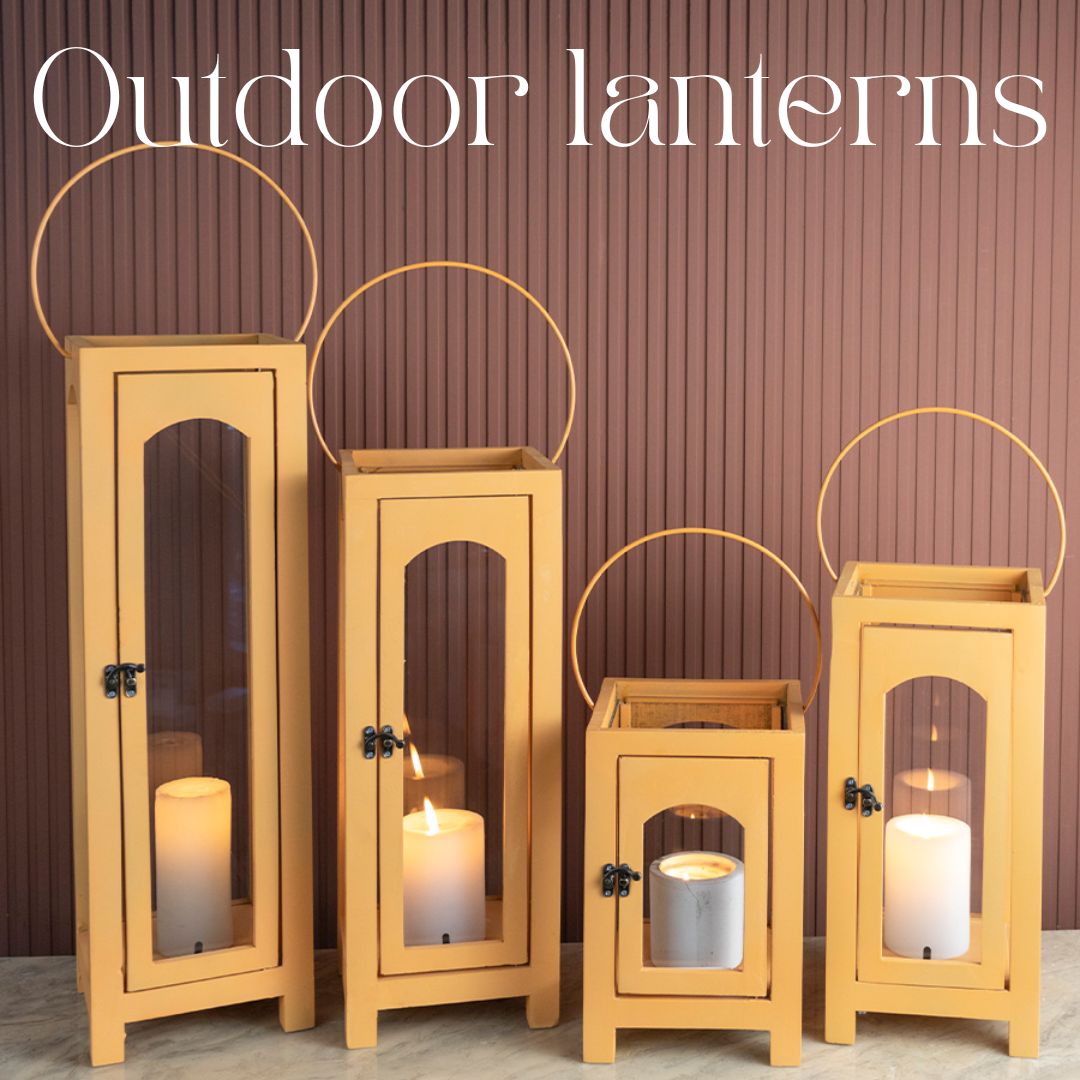 Outdoor Wooden lanterns