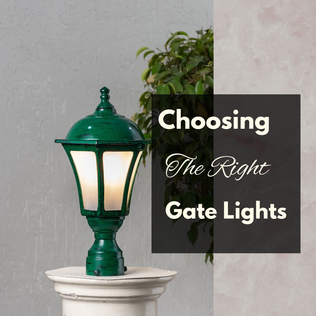 modern entrance gate lights